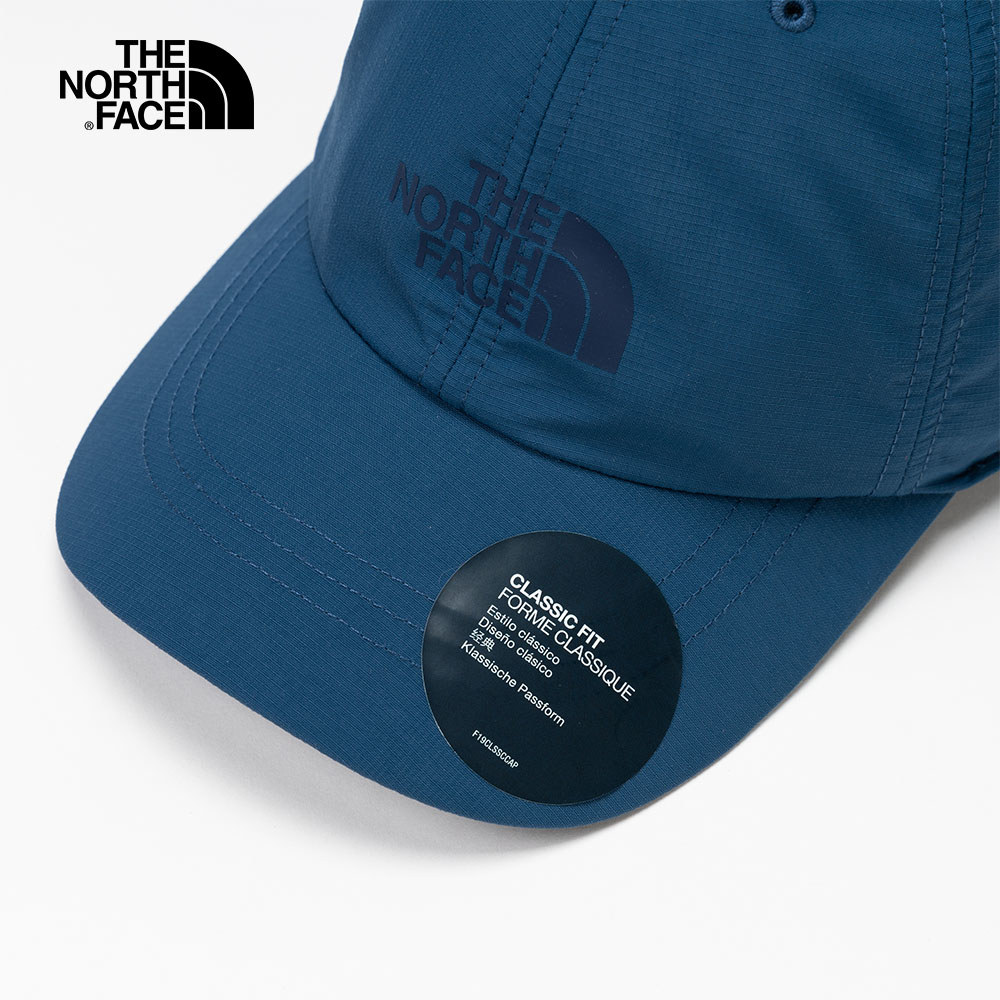 The North Face北面男女款藍色簡約LOGO休閒運動帽｜5FXLHDC
