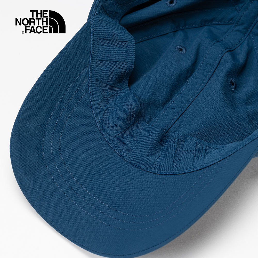 The North Face北面男女款藍色簡約LOGO休閒運動帽｜5FXLHDC