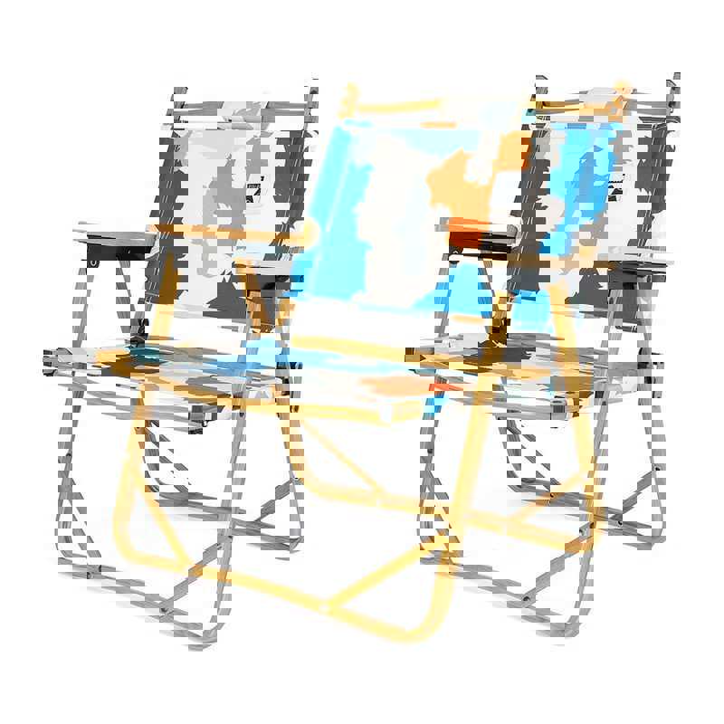 POLER LIGHTWEIGHT CAMPING CHAIR -DRKBLUE CAMO 輕量露營椅 / 矮木椅亞洲限定款/ 焦糖迷彩