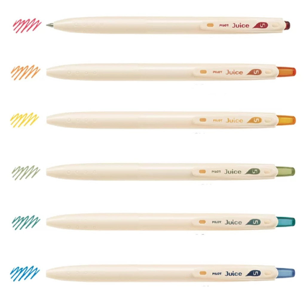 百樂 LJU-10EF-A1 juice果汁筆 十周年限定版0.5-經典紅/經典橘/經典黃/經典黃褐/經典綠/經典藍