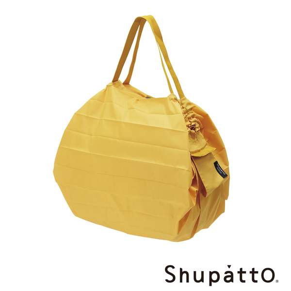 【Shupatto】全面9折★燈籠型素色秒收環保啪啪包-中-芥黃 (SH-S467K-XXAY1)