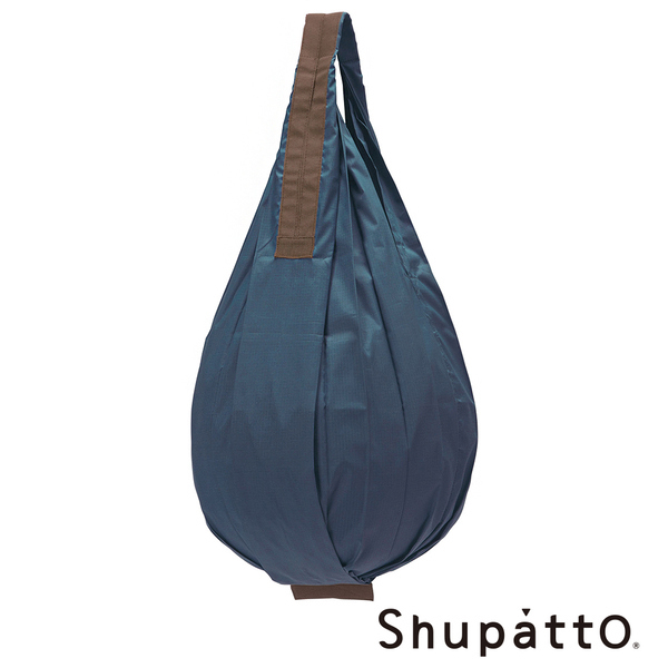【Shupatto】水滴型素色秒收環保啪啪包-大-迷霧藍(SH-S472NV-XDE1)