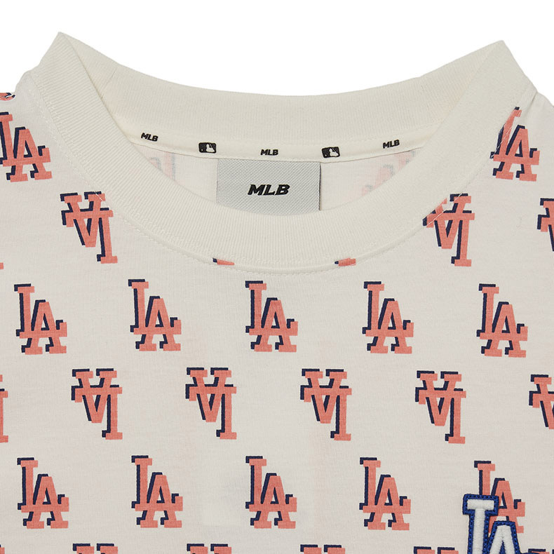 MLB 連身裙 洋裝 長版上衣 Monogram系列 洛杉磯道奇隊 (3FOPM0133-07CRS)