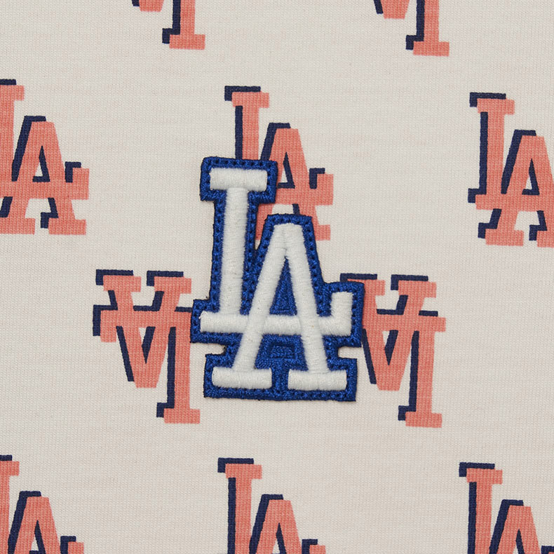 MLB 連身裙 洋裝 長版上衣 Monogram系列 洛杉磯道奇隊 (3FOPM0133-07CRS)