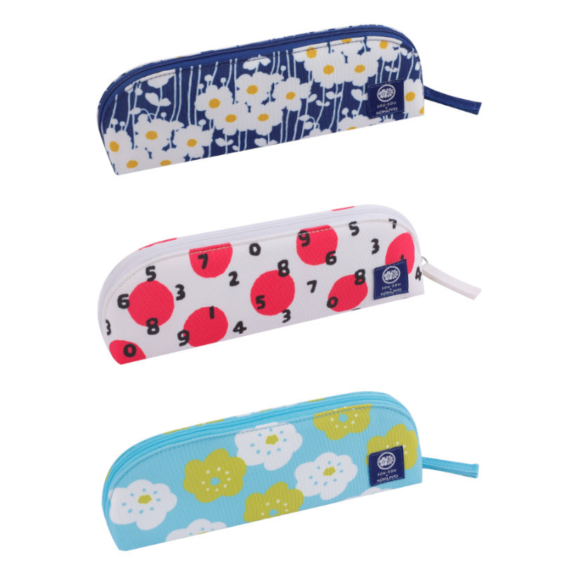 KOKUYO SOU．SOU聯名大開口筆袋-十數水玉/日向取暖/微笑/胡同