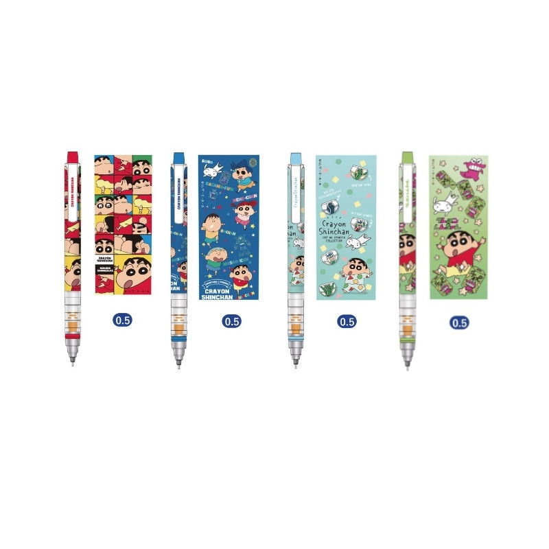 日本製 uni KURU TOGA 蠟筆小新 迴轉自動鉛筆(0.5mm)-睡衣/紅卡/藍卡/餅乾