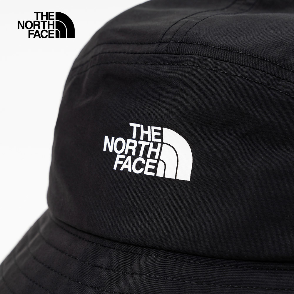 【10/26 00點限時搶購】The North Face北面男女款黑色防風防潑水壓邊印花漁夫帽｜7WHAJK3