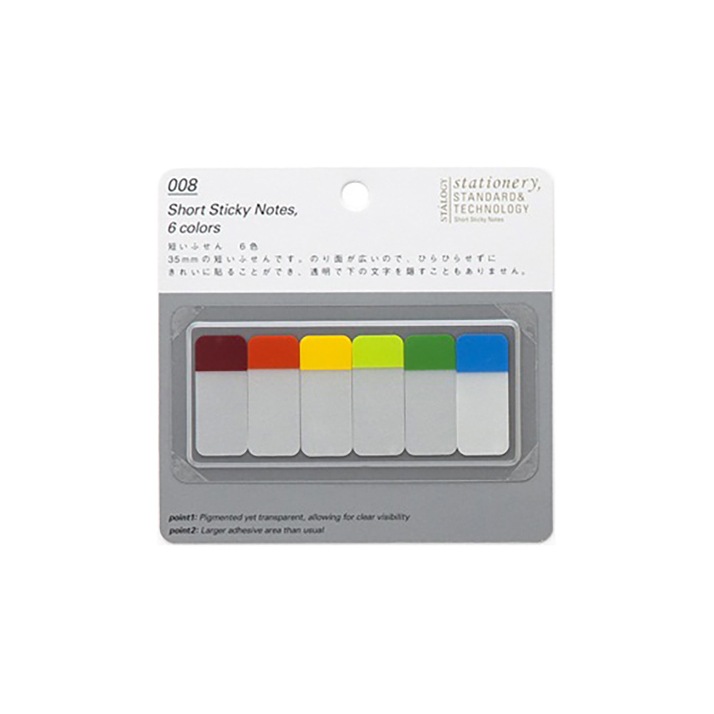 STALOGY 短版標籤貼-6色