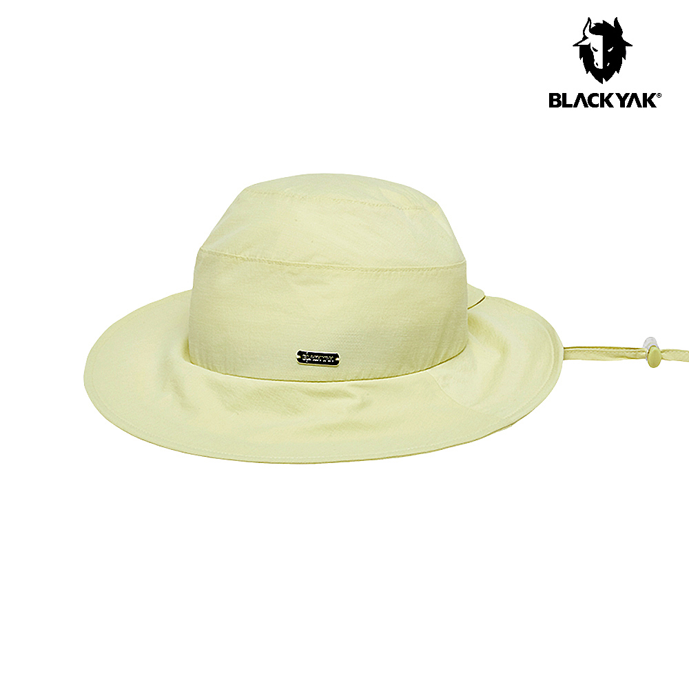 【BLACKYAK】女 輕量漁夫帽(淺黃)-輕盈遮陽帽/夏季防曬時尚明星帽|CB1WAF02|2BYHTS3502