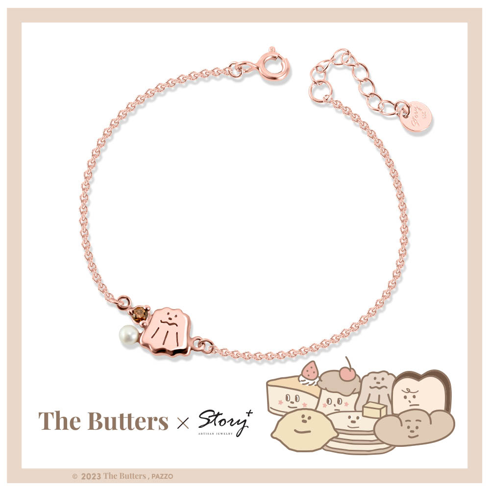 THE BUTTERS經典系列-奶油家族經典純銀手鍊-可露露
