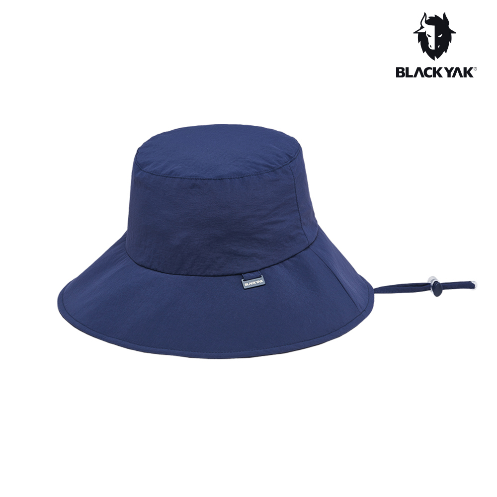 【BLACKYAK】女 寬帽沿圓盤帽(海軍藍)-寬帽簷/涼感材質/時尚防曬遮陽帽|CB1WAF03|2BYHTS3503