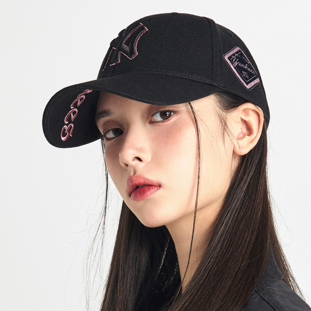 MLB 菱標棒球帽 紐約洋基隊 可調整式 (3ACP8501N-50BKS)