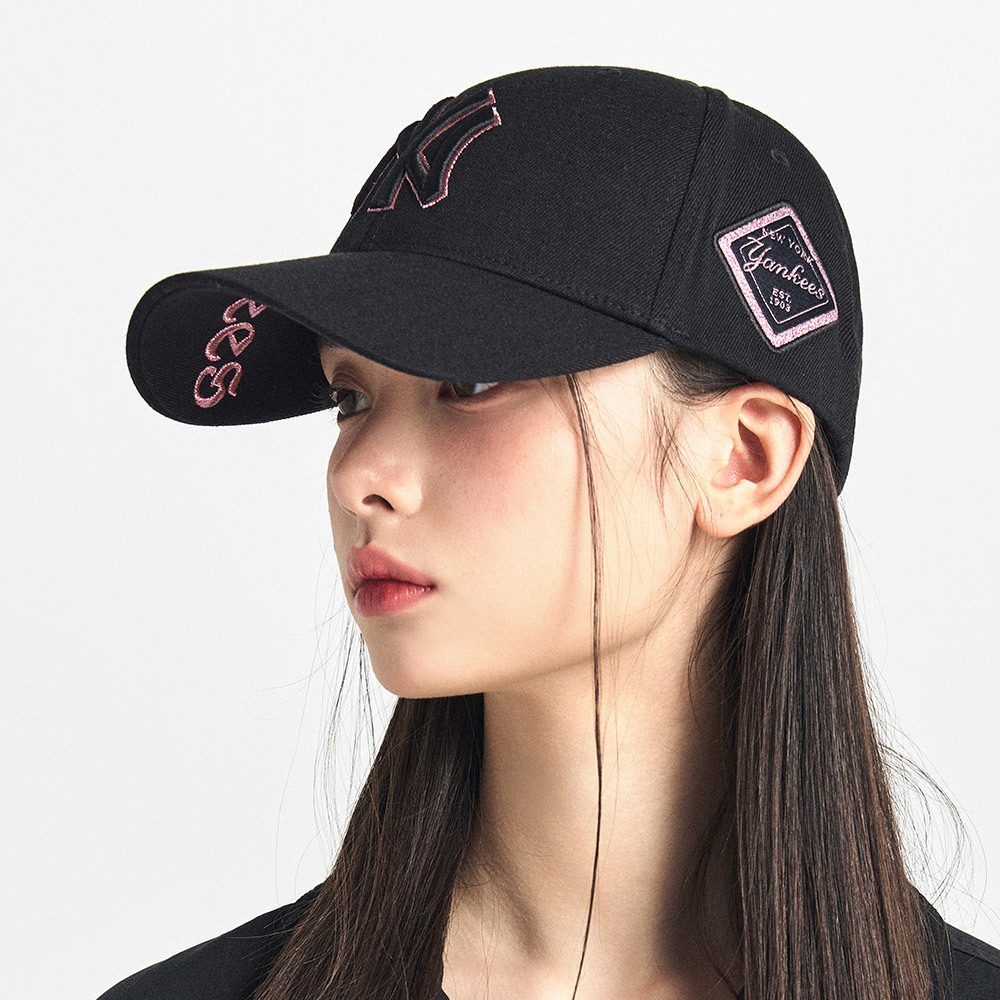 MLB 菱標棒球帽 紐約洋基隊 可調整式 (3ACP8501N-50BKS)