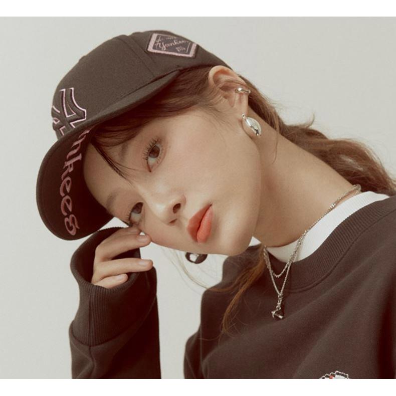 MLB 菱標棒球帽 紐約洋基隊 可調整式 (3ACP8501N-50BKS)