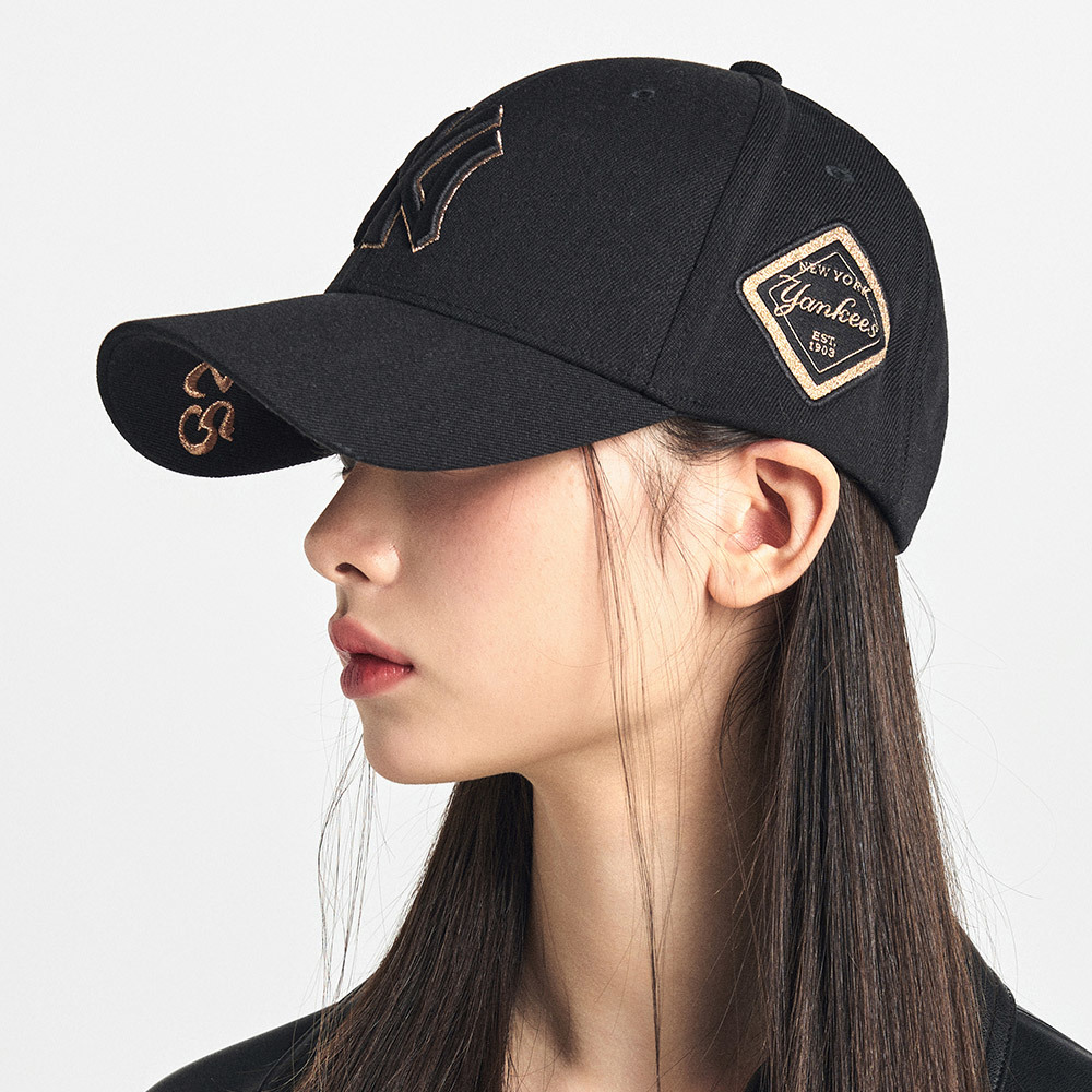 MLB 可調式硬頂菱標棒球帽 紐約洋基隊 (3ACP8501N-50GOS)