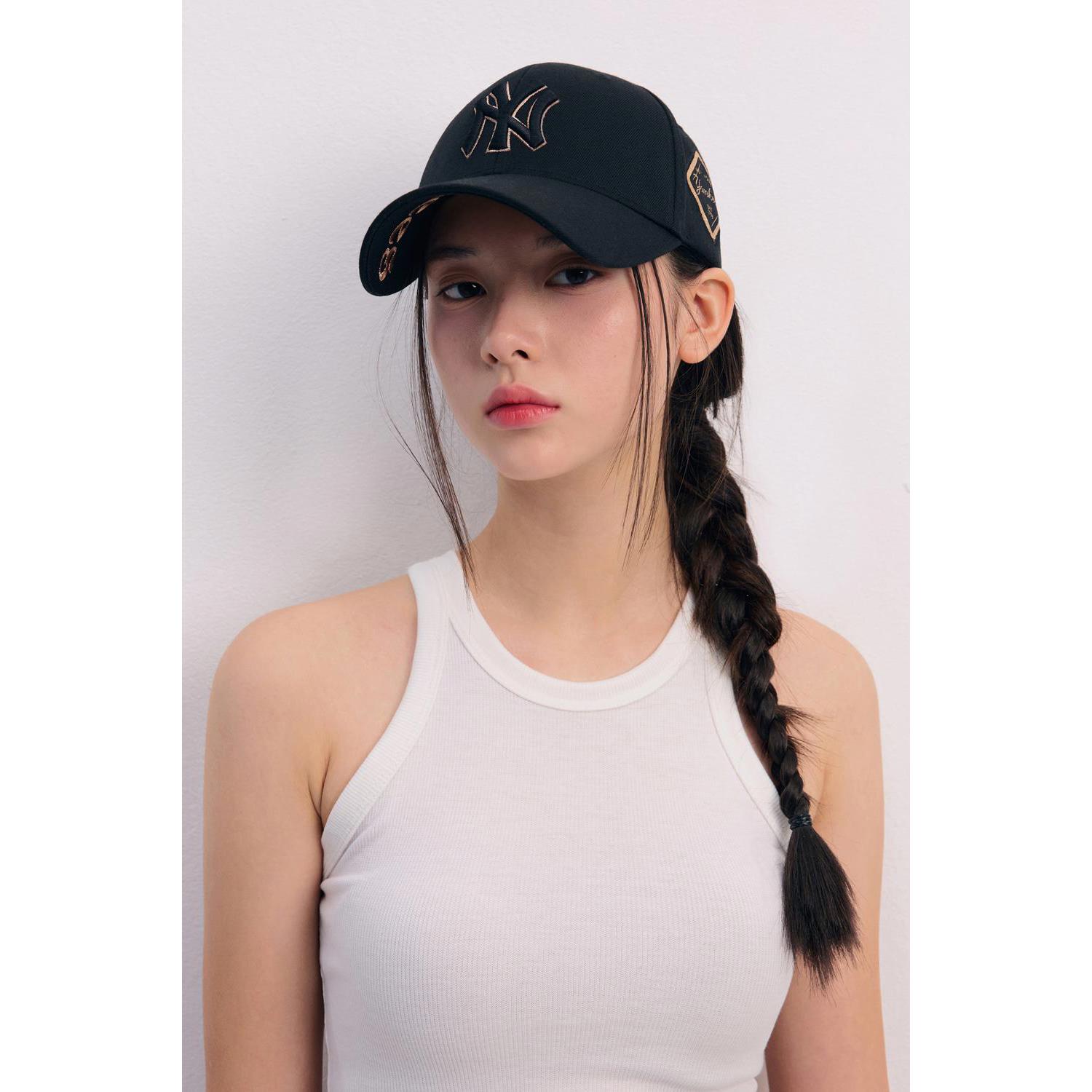 MLB 可調式硬頂菱標棒球帽 紐約洋基隊 (3ACP8501N-50GOS)