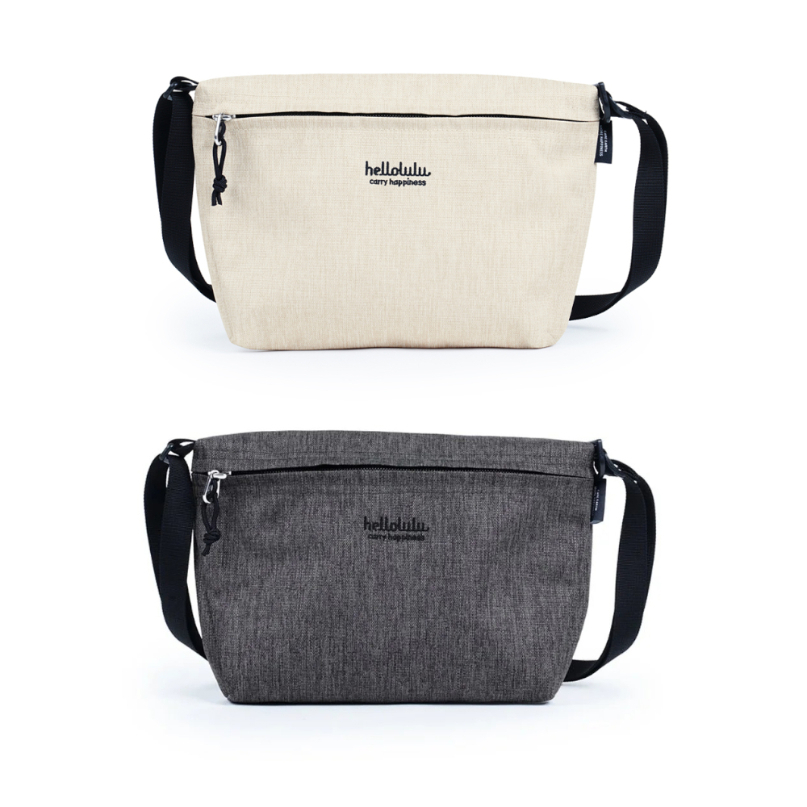 Hellolulu CANA 環保系列隨身側背包-牛奶/石灰