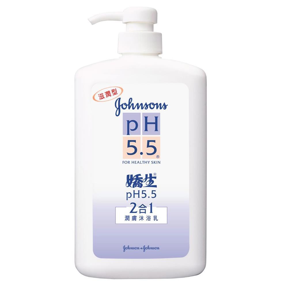 嬌生pH5.5 二合一潤膚沐浴乳1000ML