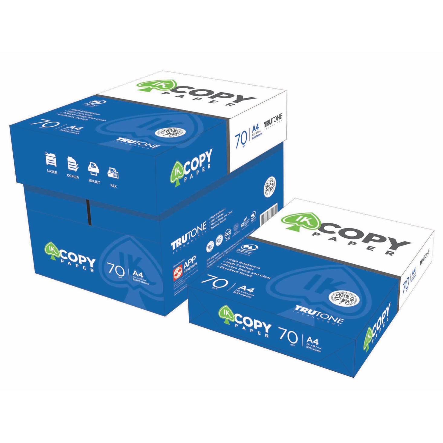 IK-COPY A4 影印紙 單包(70磅) *若須訂購三件(含)以上，請選擇宅配方式。
