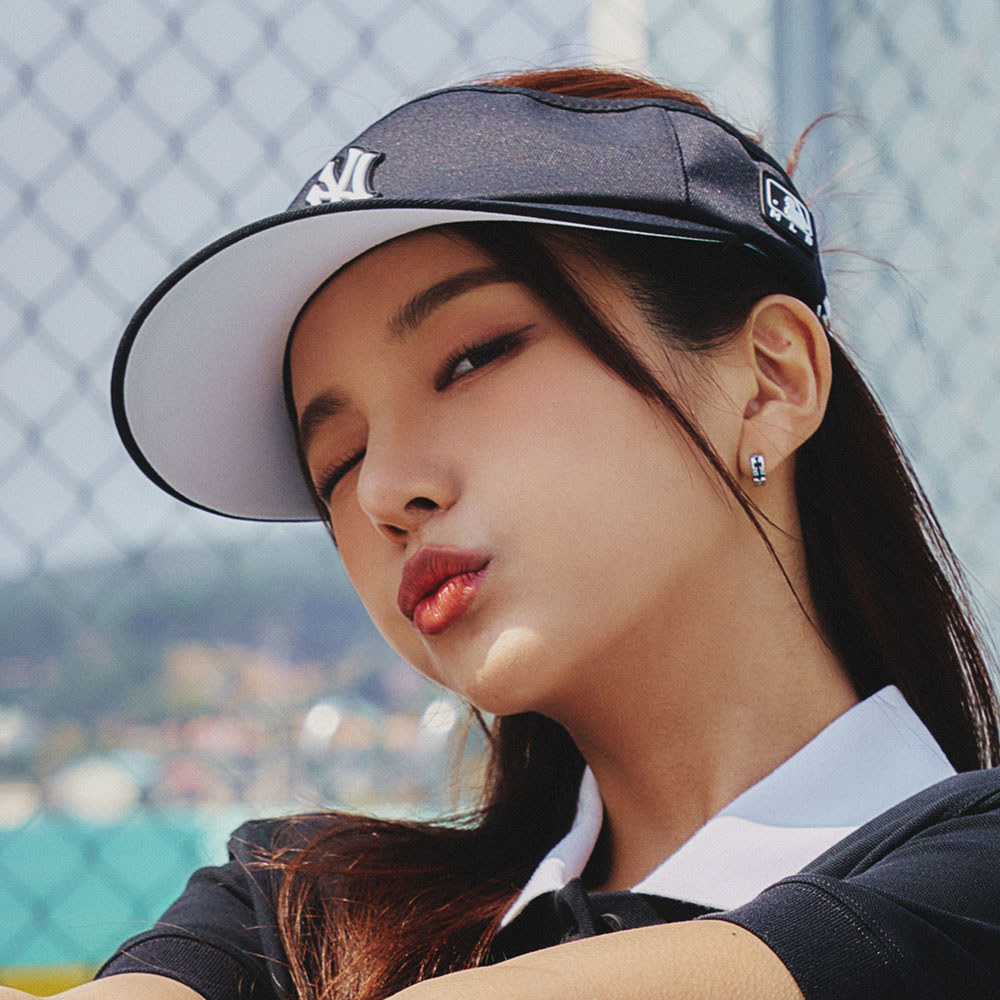 MLB 可調式遮陽帽 空頂帽 紐約洋基隊 (3ASC00333-50BKS)