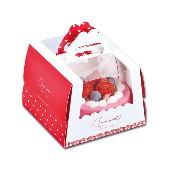 〔明昕〕甜蜜愛5吋蛋糕盒（附盤）5組