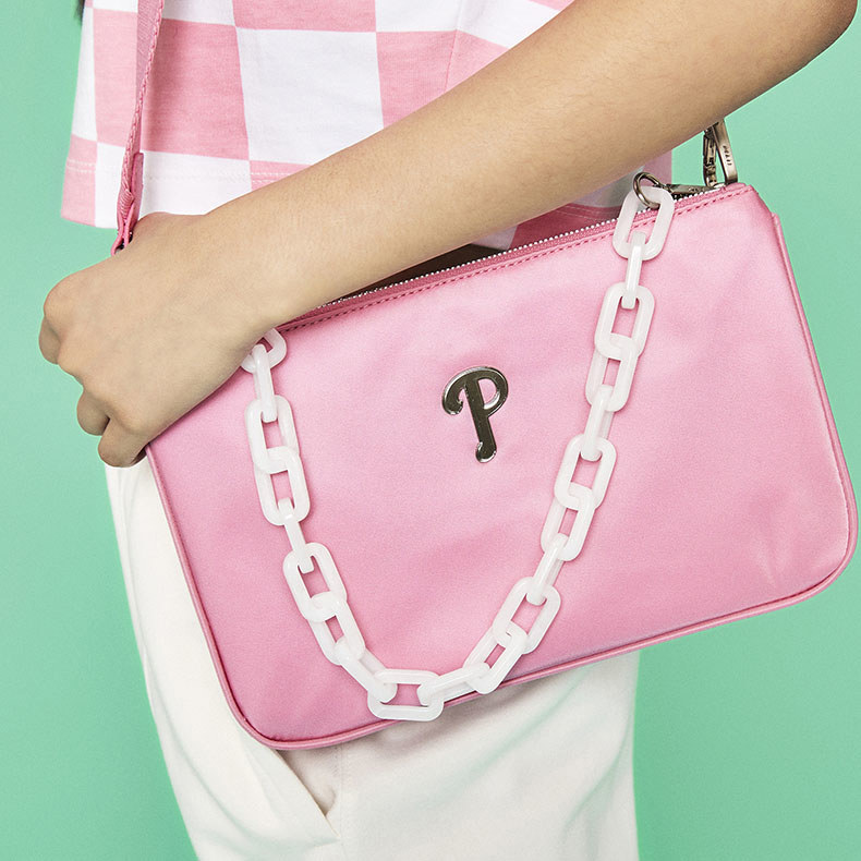 MLB Korea MLB 尼龍斜背包 腋下包 費城費城人隊 (3ACRM023N-10PKL)｜疾風旗