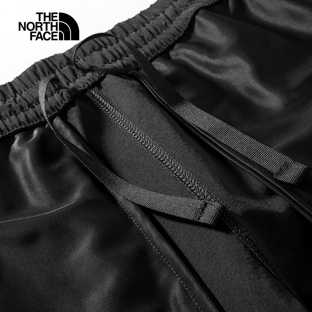 The North Face北面男款黑色吸濕排汗調節抽繩休閒短褲｜7WB7JK3