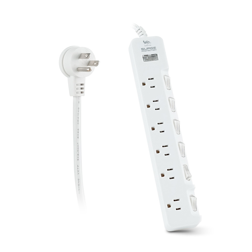 RONEVER 7切6座3P延長線-6尺