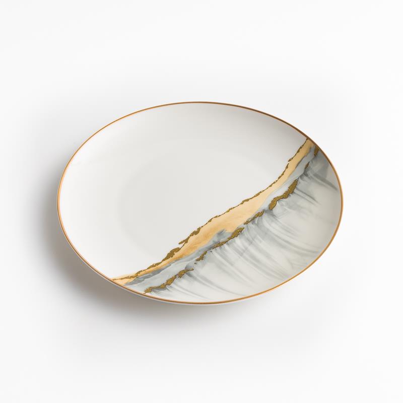 Ice Crack 23cm Ceramic Plate