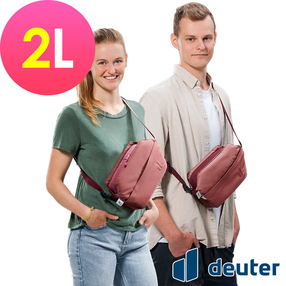 【deuter 德國】Passway斜肩包2L(3900023乾燥玫瑰/休閒包)