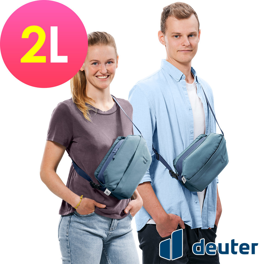 【deuter 德國】Passway斜肩包2L(3900023深藍/休閒包)