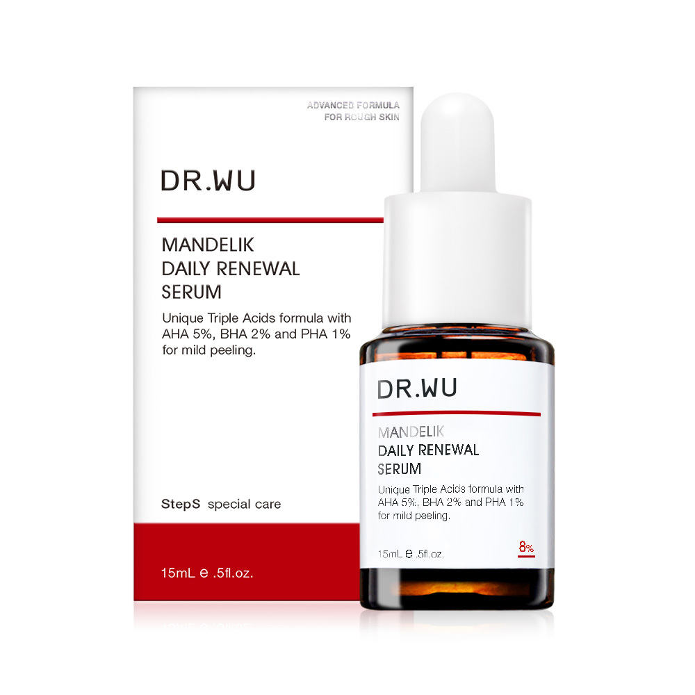 【DR.WU 達爾膚】杏仁酸溫和煥膚精華8% 15ml