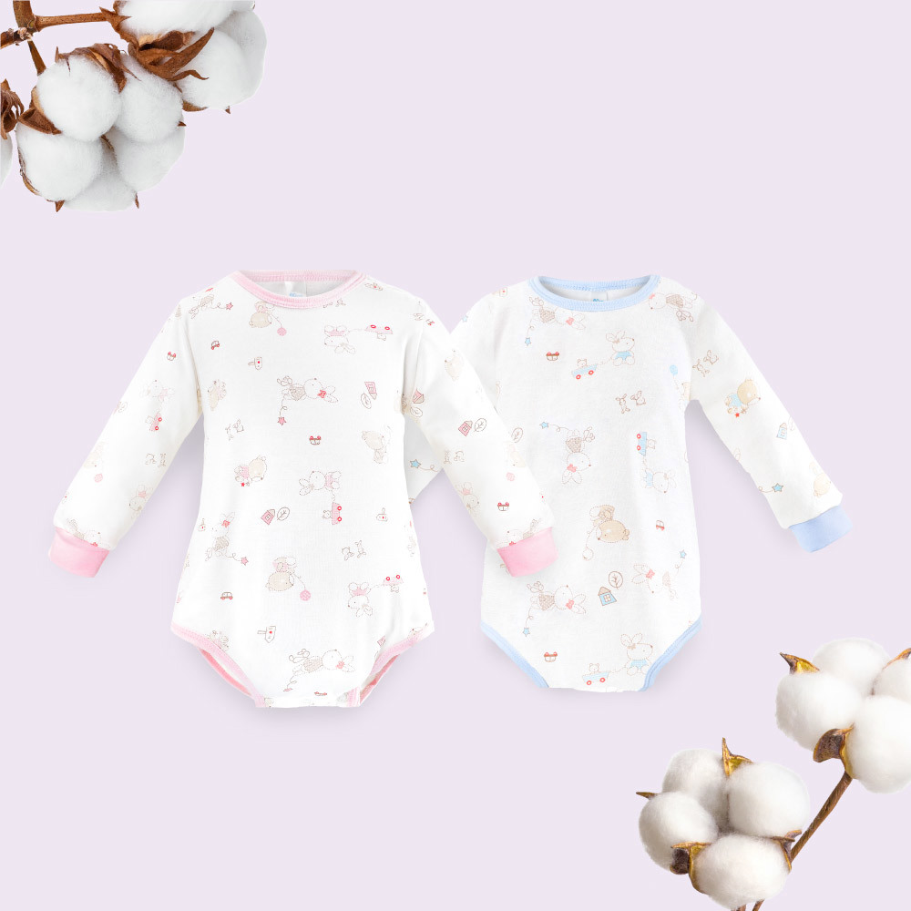 長袖棉肩開包屁衣