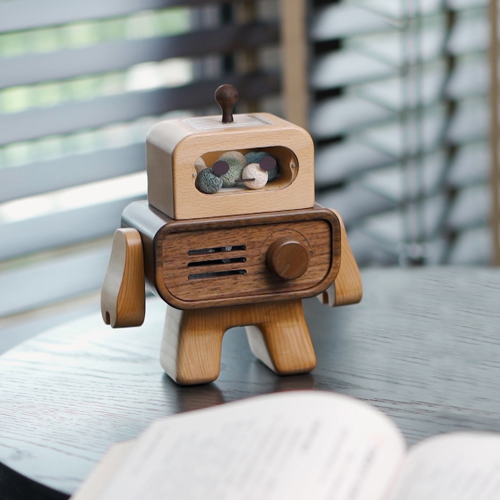 下殺2412 TOSMU童心木 機器人擴香機/香氛/精油/木製擴香機 26Mar001