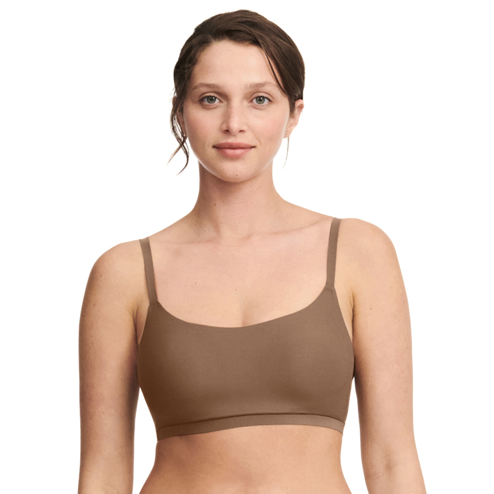【Chantelle Lab】透氣涼感U領無痕內衣>XS-XXL>可可棕(16A20_02E)【Soft Stretch】