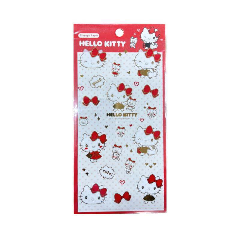【雙十購物慶典限時優惠】三麗鷗 Hello Kitty燙金貼紙