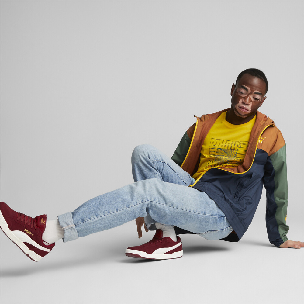 PUMA 基本系列撞色連帽風衣外套 男性