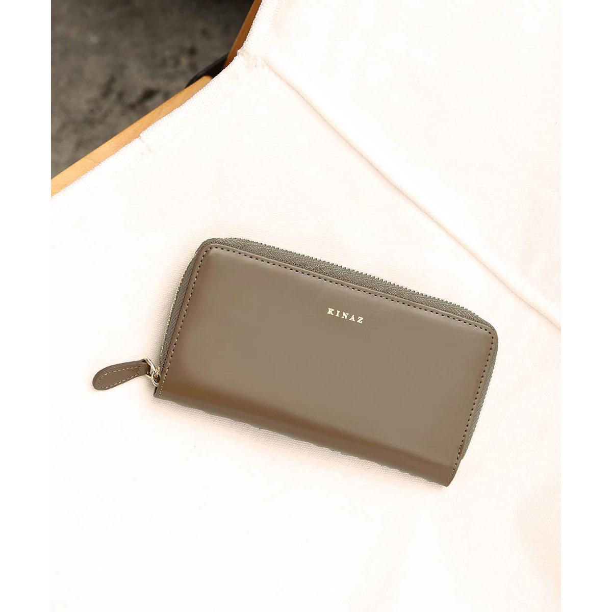 【KINAZ】全面5折起★牛皮ㄇ型拉鍊鈔票零錢袋長夾-暖彩綠-馬賽克系列(BD96212-26)