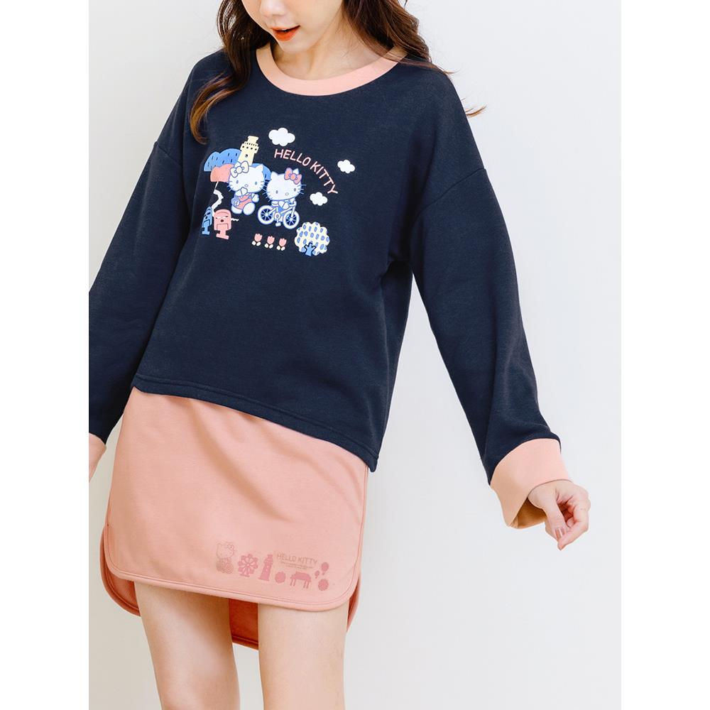 玩轉百tee.KITTY環島台灣抗UV撞色短版衛衣