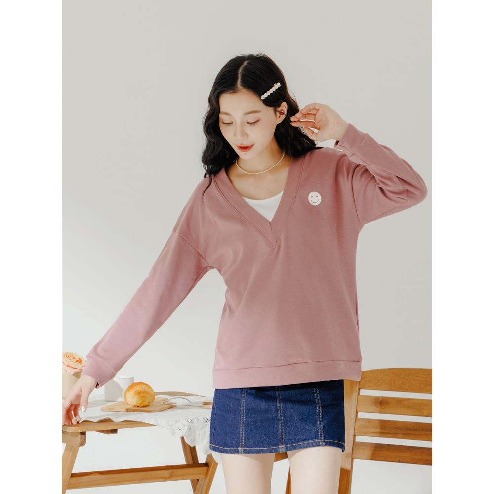 快乾假兩件印圖長袖上衣大學TEE
