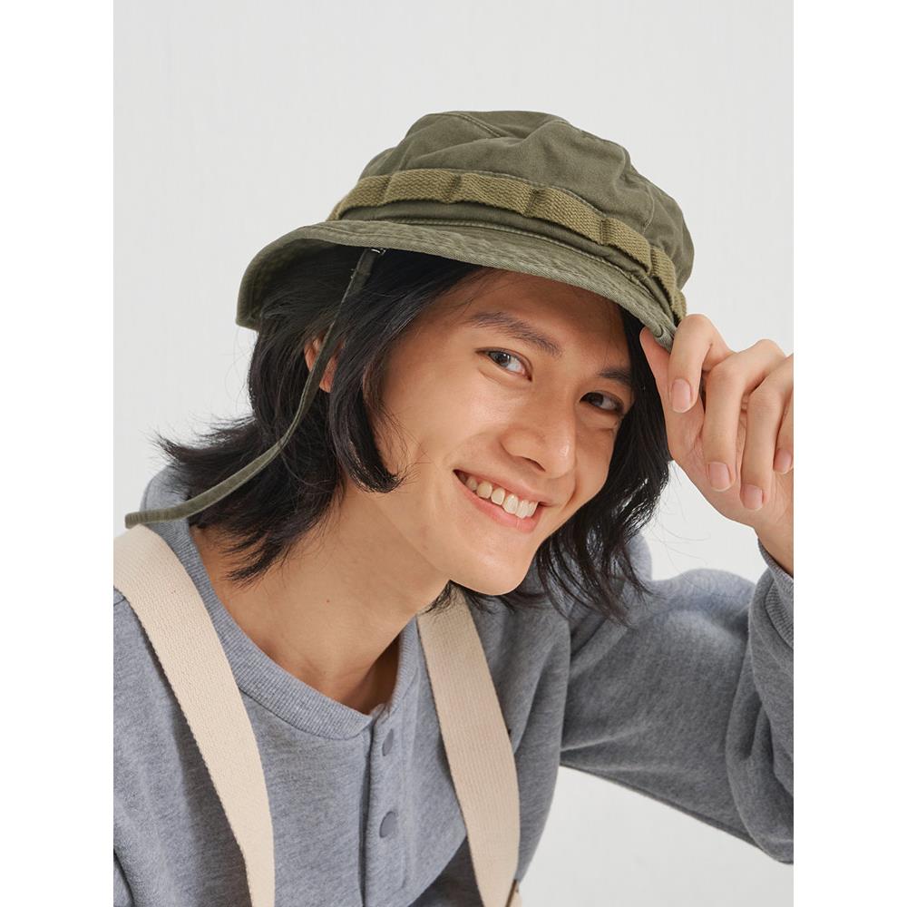純棉素色漁夫帽