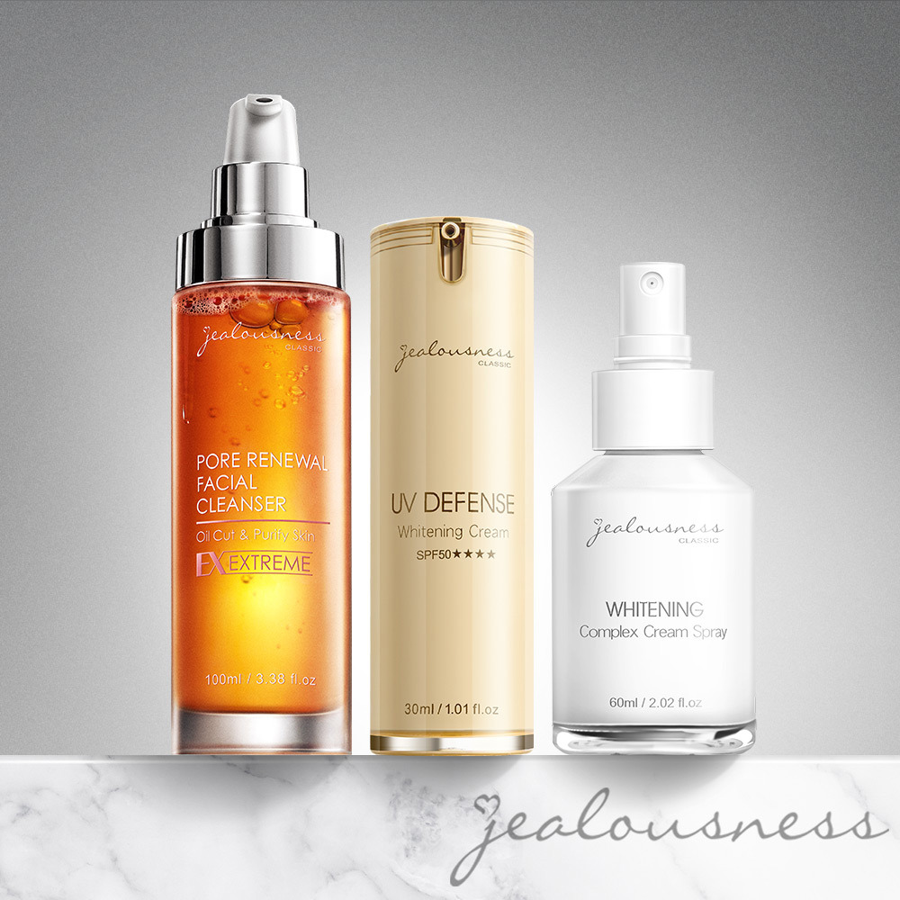 81酵素去黑頭潔顏露100ml+抗UV防曬素顏霜PRO SPF50★★★★30ml+維他命C美白噴噴乳液60ml