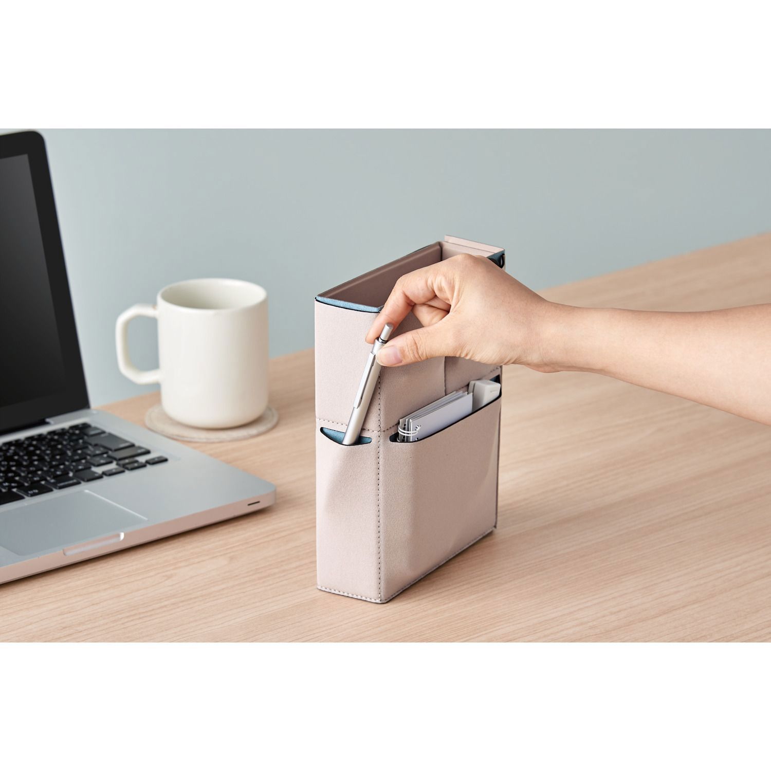 ELECOM MINIO小工具收納盒-珊瑚粉天藍/板岩黑赭黃/沙灰瓶綠