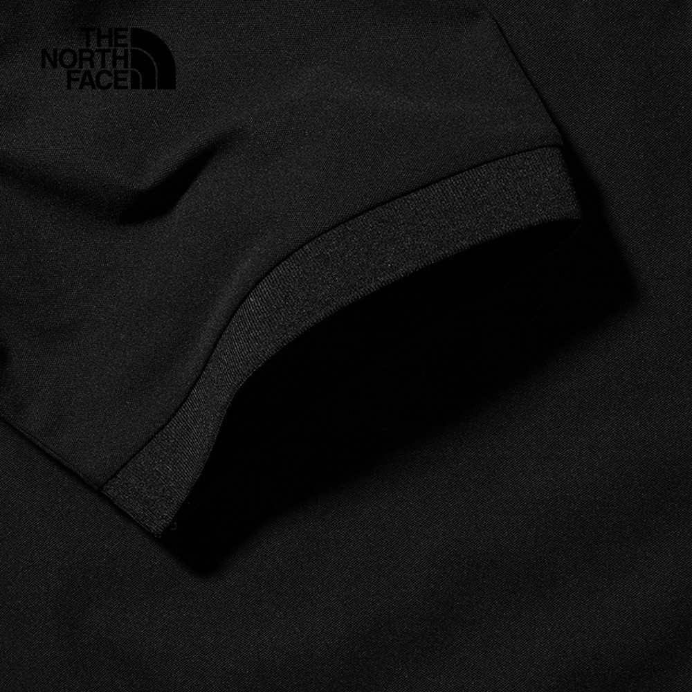 【10/25 00點週末限定】The North Face北面男款UPF黑色吸濕排汗防曬POLO衫｜87W2JK3