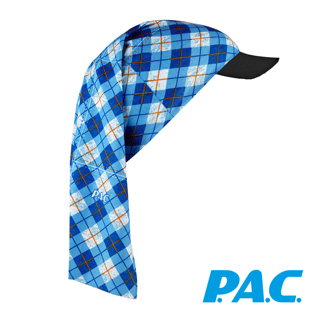 【PAC 德國】兒童遮陽頭巾(PAC8950009小卡羅藍/遮陽片設計/兒童頭巾/快乾頭巾)