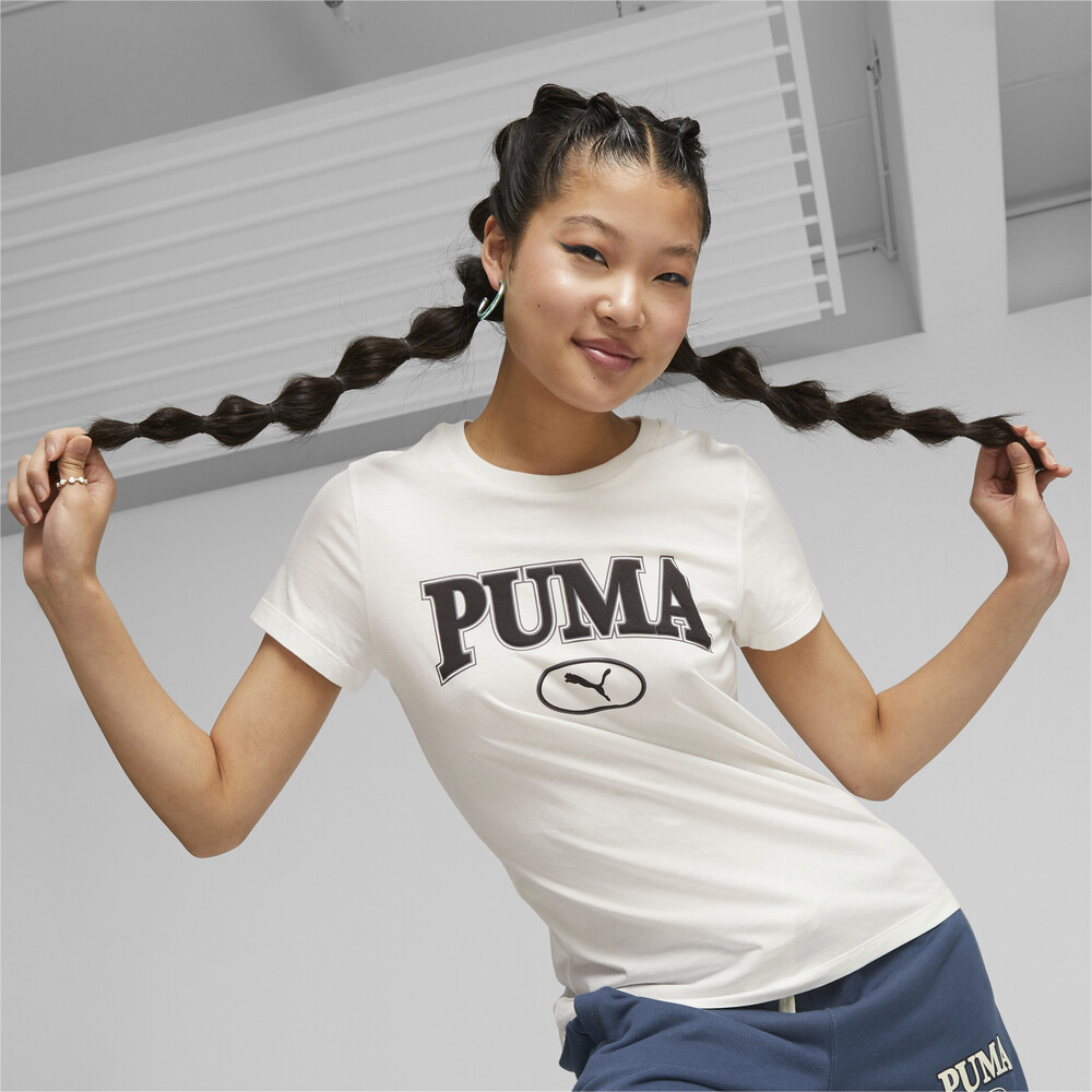 PUMA 基本系列Puma Squad圖樣短袖T恤 女性