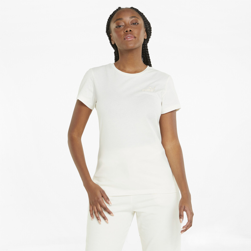 PUMA 基本系列ESS+刺繡短袖T恤 女性