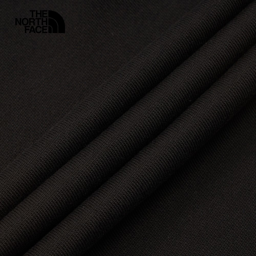 The North Face北面女款黑色純棉抽繩運動休閒褲｜86QBJK3