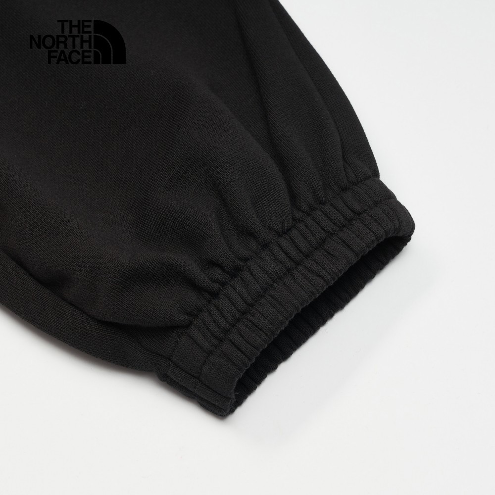 The North Face北面女款黑色純棉抽繩運動休閒褲｜86QBJK3