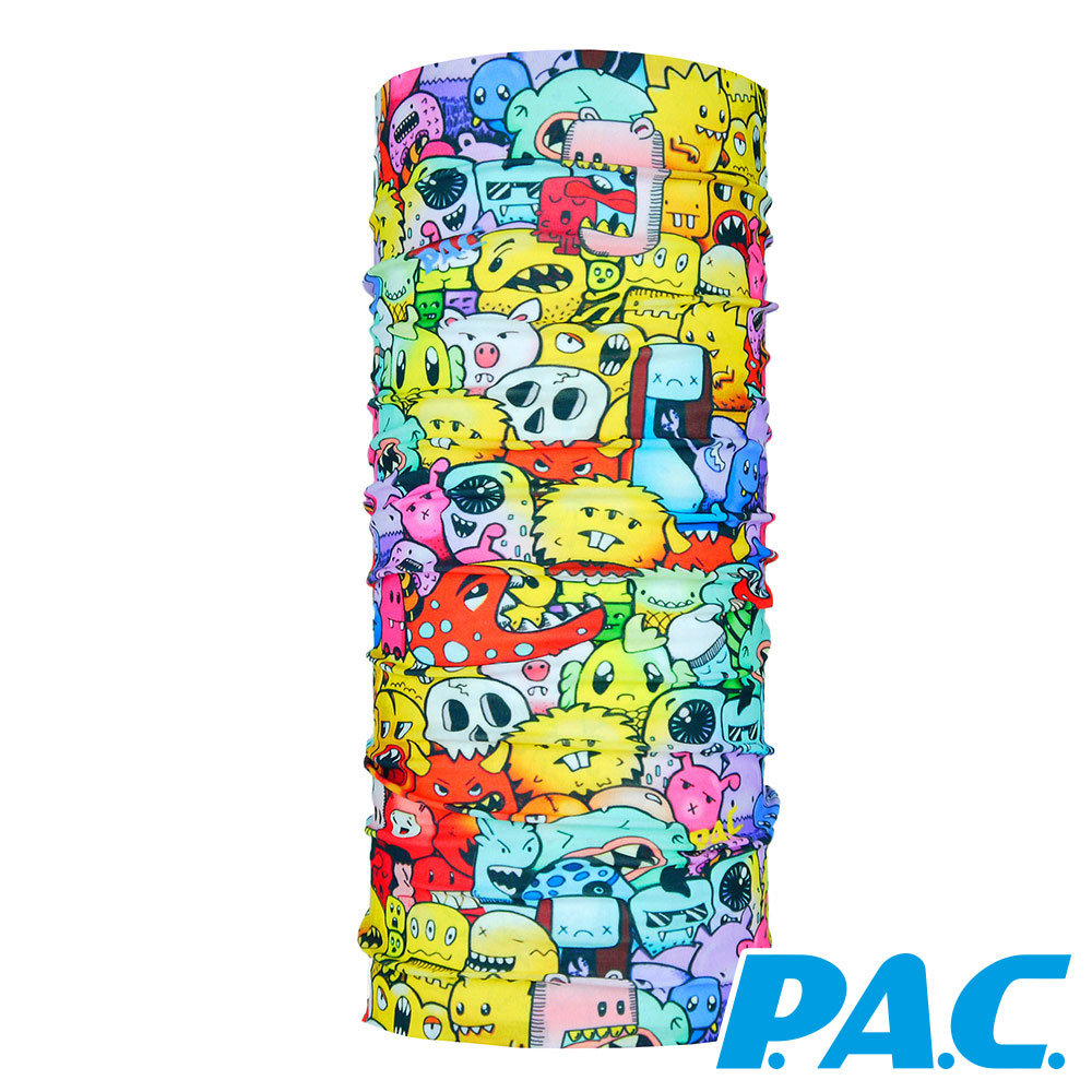 【PAC 德國】兒童經典透氣頭巾(PAC8825328怪物/抗UV/兒童頭巾/快乾頭巾)